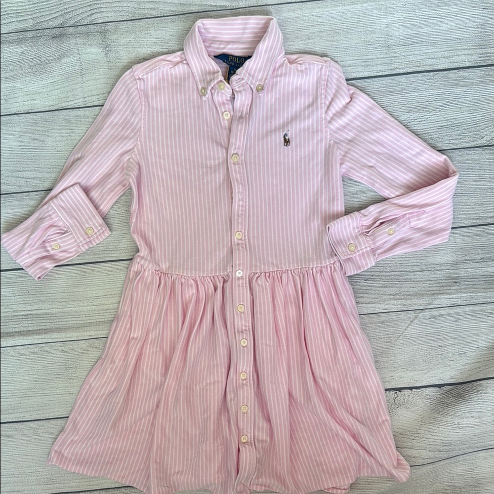 Ralph Lauren Light Pink Button-Down Dress